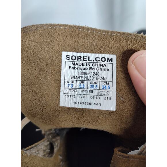 Sorel Joan of Arctic II Leather Wedge Heeled boots size 7.5 - Picture 10 of 10